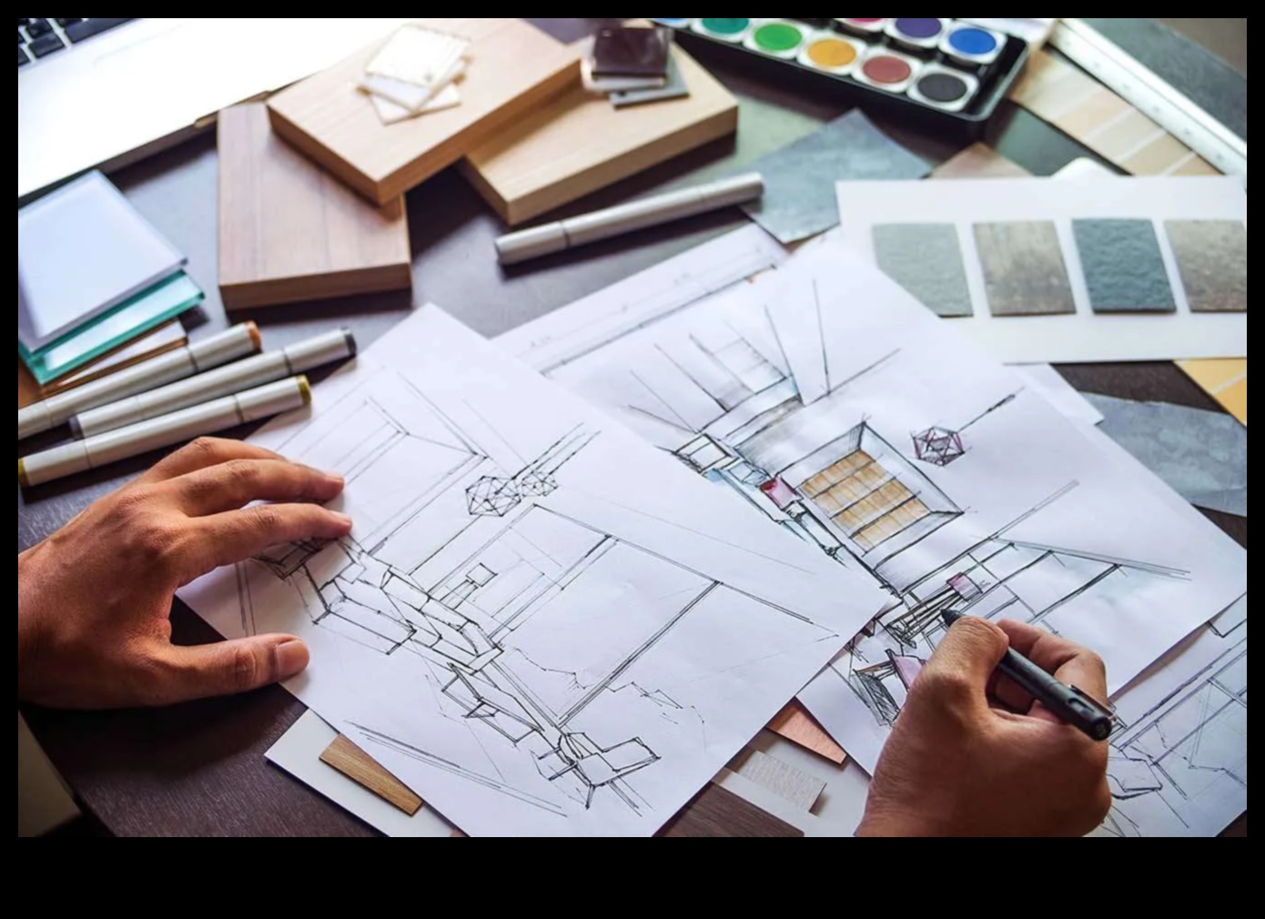 Arhitektūras harmonija: strukturālo elementu krustpunkta zīmēšana