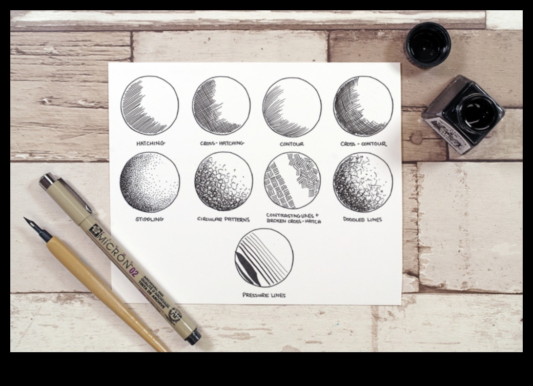 Tintes skicēšanas darbnīca: mākslinieciskās meistarības paņēmienu izpēte