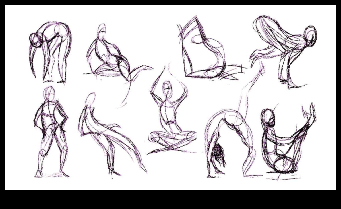 Žestu skicēšana: enerģijas tveršana dzīves zīmējumos