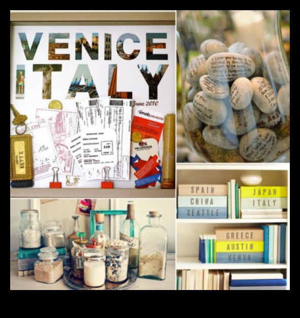 Radoši veidi, kā parādīt ceļojumu suvenīrus