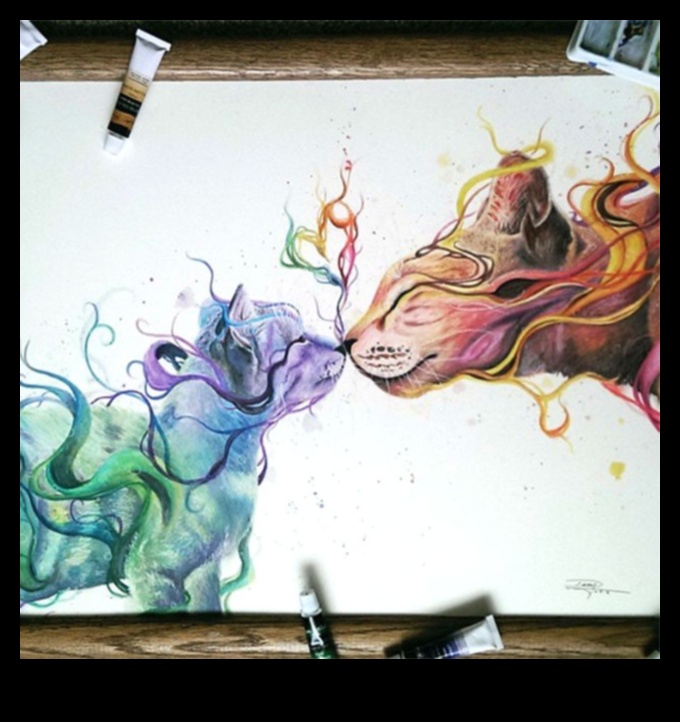 Zīmēšanas harmonija: līdzsvara un vienotības sasniegšana ar akvareļu zīmuli