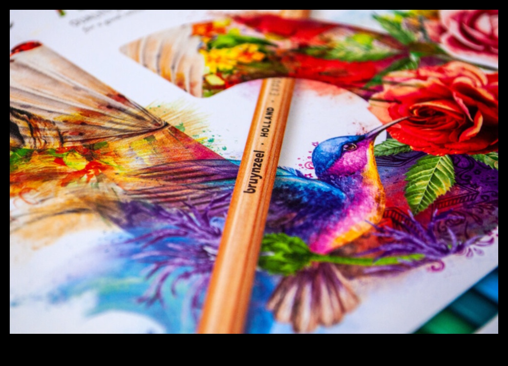 Ārpus reālisma: abstraktas izteiksmes krāsainu zīmuļu mākslā