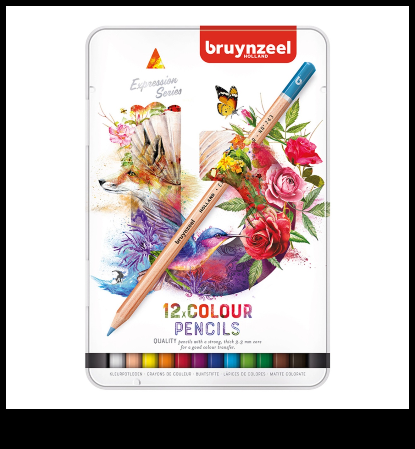 Ārpus reālisma: abstraktas izteiksmes krāsainu zīmuļu mākslā