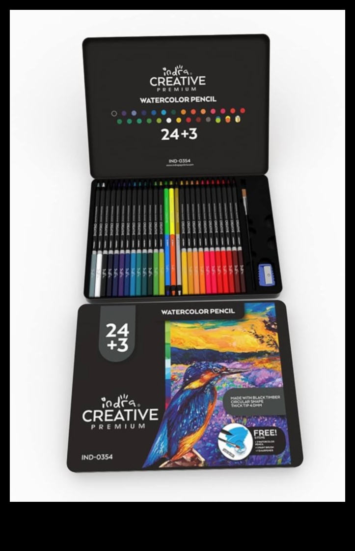 Nokrāsu burvība: izveidojiet burvīgas ainas ar akvareļu zīmuļiem