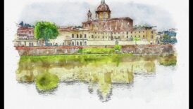 Arhitektūras pārdomas: Ēku zīmēšana akvarelī