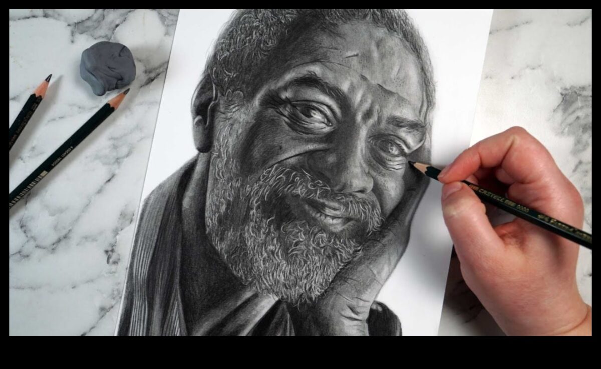 Grafīta reālisms: dabiski portreti ar zīmuli