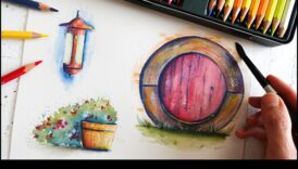 Zīmēšanas harmonija: līdzsvara un vienotības sasniegšana ar akvareļu zīmuli