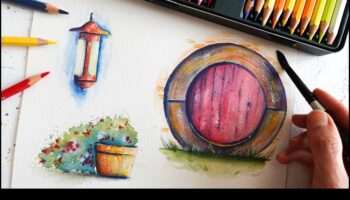 Zīmēšanas harmonija: līdzsvara un vienotības sasniegšana ar akvareļu zīmuli