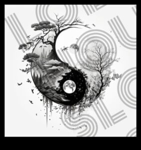 Melnbaltā harmonija: līdzsvara sasniegšana tintes mākslā