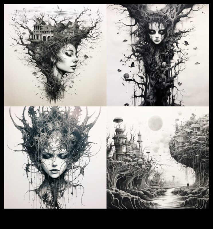 Tintes skicēšanas darbnīca: mākslinieciskās meistarības paņēmienu izpēte