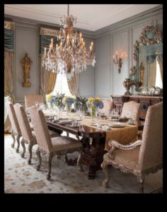 Viktorijas laika ēdamistabas dekoru idejas