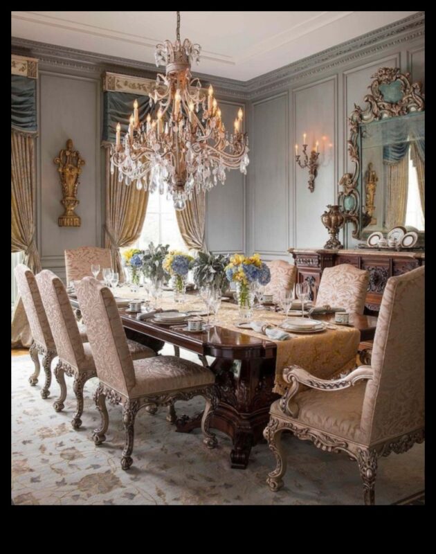 Viktorijas laika ēdamistabas dekoru idejas