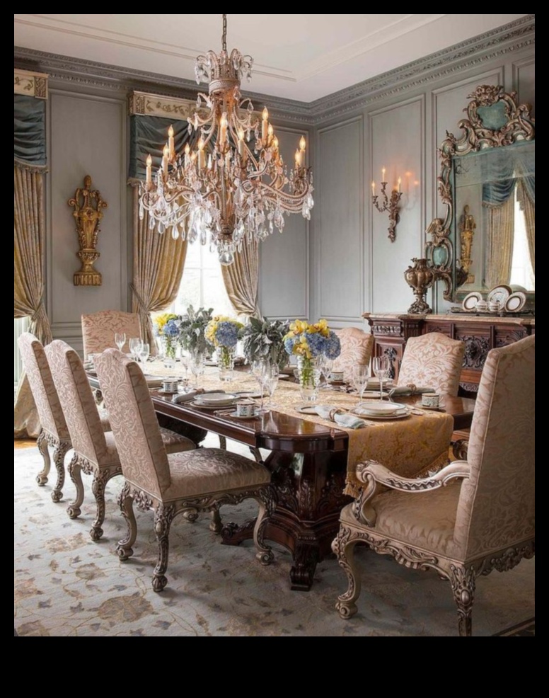 Viktorijas laika ēdamistabas dekoru idejas