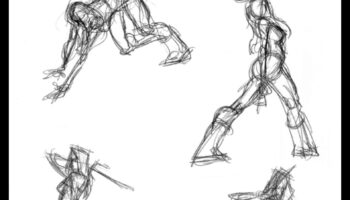 Žestu skicēšana: enerģijas tveršana dzīves zīmējumos